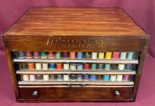Antique heminway silks spool - heminway,