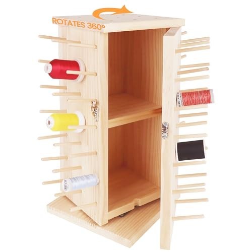 Wooden thread rack organizer - rack,