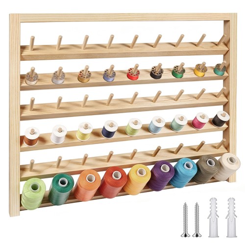 Spool wooden thread rack - 54,